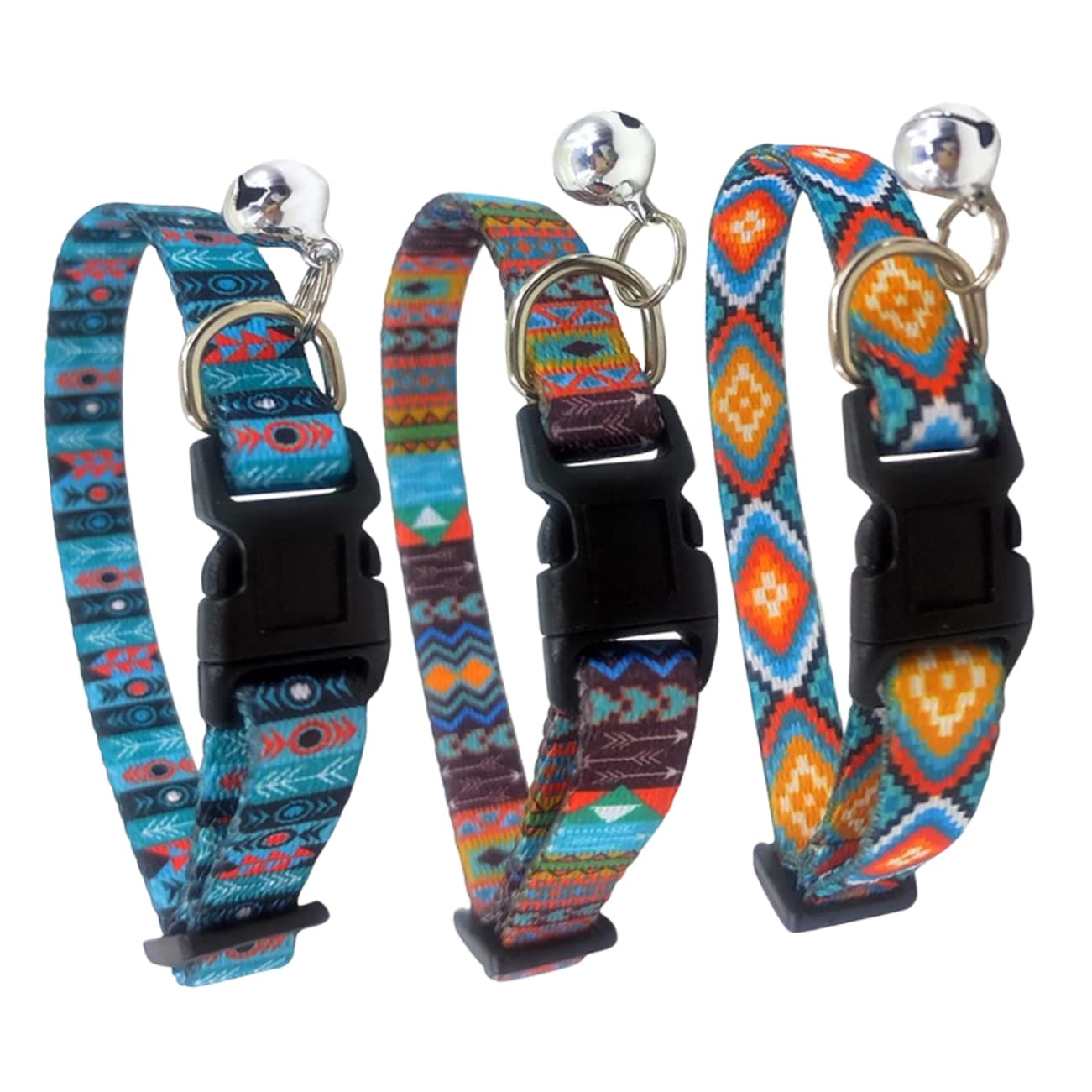 Sosoport 12stücke Bohemian Katzenhalsband Und Dekorativ Für Katzen Und Welpen Mit Glöckchen Für Feste Und Anlässe Bequem Und Hautfreundlich Elegantes Design Für Jeden Tag Und