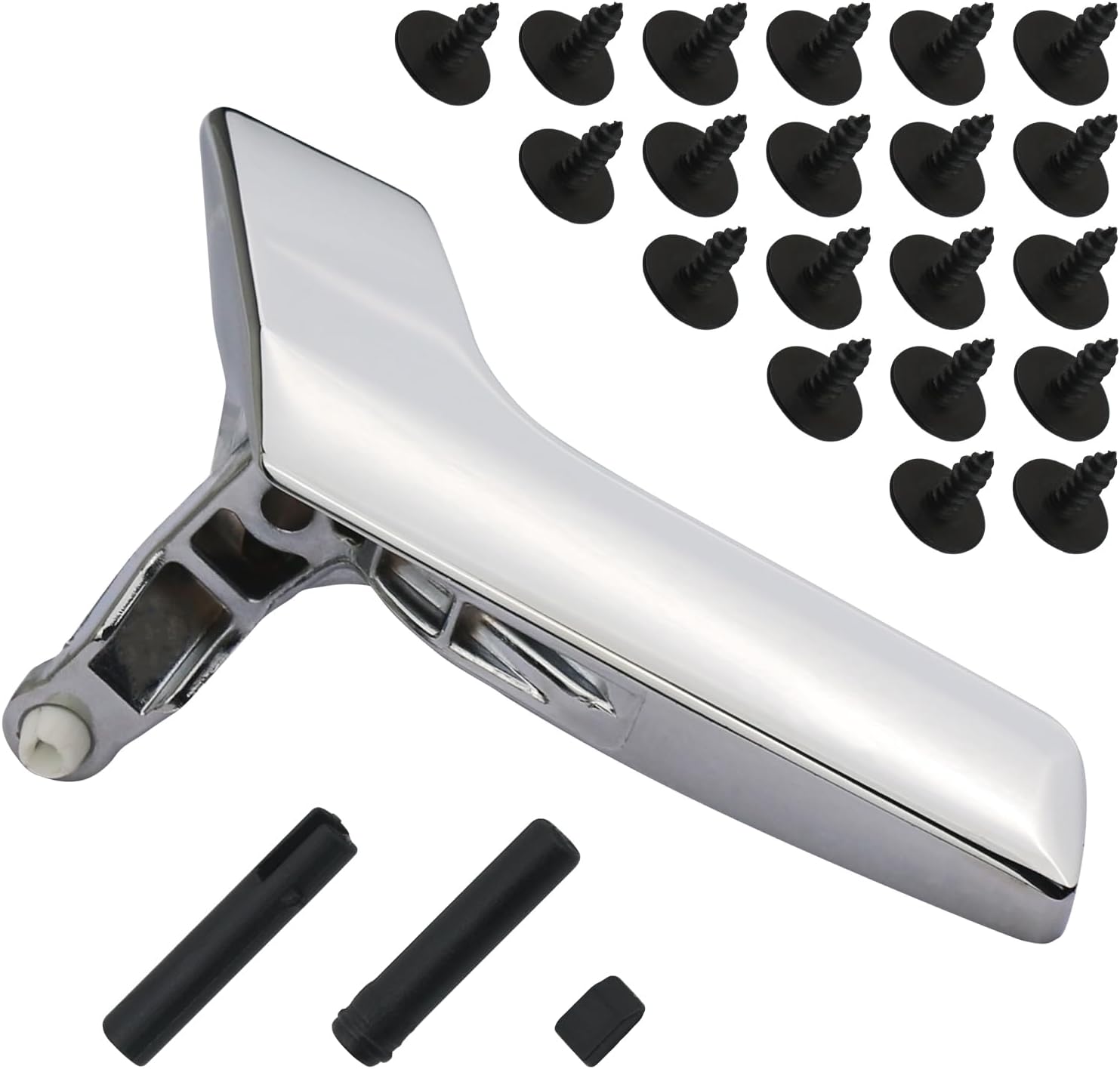 Metal Interior Door Handle Repair Kit (Chrome) | Compatible with Mercedes Benz W204 X204 C230 C250 C280 C300 C350 C63 GLK250 GLK280 GLK300 | Inside Inner Front or Rear Left Driver Side Door Lever