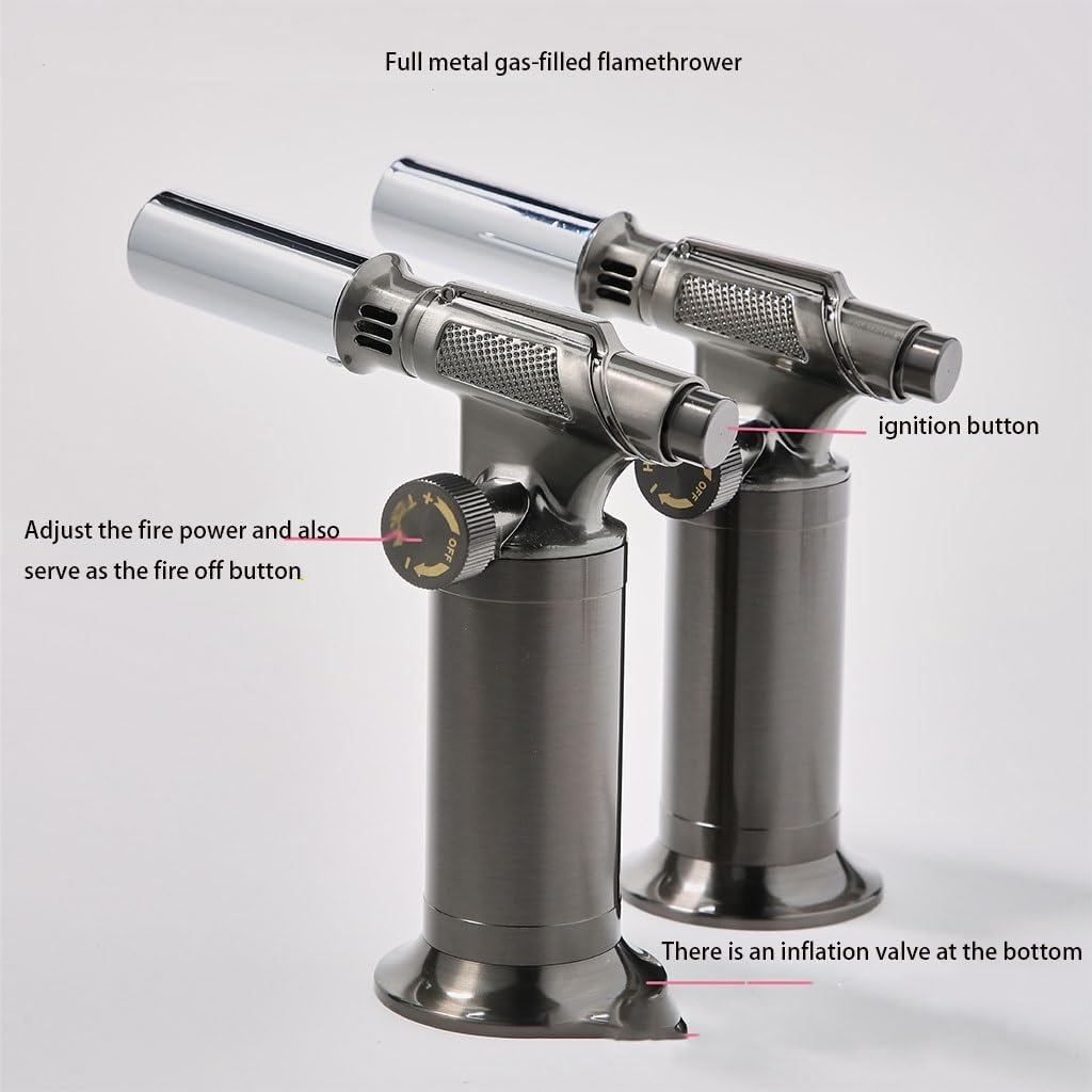 Butane Windproof Kitchen Torch Copper Lighter