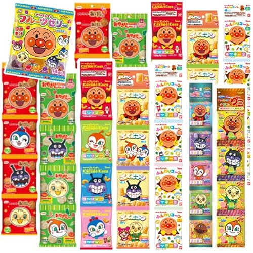 (アンパンマン 8種×50点セット) お菓子 詰め合わせ (夏祭り花火大会 地蔵盆 ギフト 誕生日 プレゼント) ゆっくんのお菓子倉庫 (1箱)