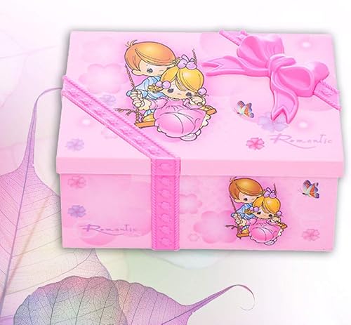 Miniatura 8 de BESPORTBLE Caja de música musical bailarina caja de almacenamiento joyería de mesa caja de almacenamiento organizador caja de melodía Wind Up con