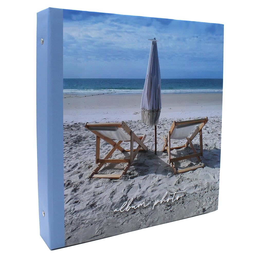 Lot de 2 classeurs photo à pochettes Plage 400 photos 10x15