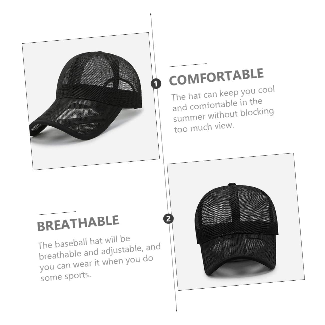 Gorra De Malla Transpirable Gorra para Exteriores A Prueba De Sol De Verano para Hombre para Exteriores s De Béisbol De Malla De Verano s para El