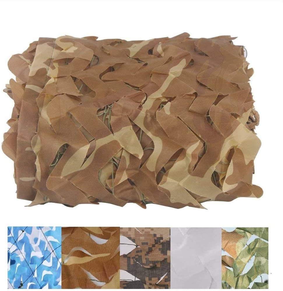 Oudini 4*6M(13.1*19.7Ft) Camouflage Net Shade Netting For Military/Hunting/Shooting Desert Camo Net, Garden/Courtyard/Garage Shading Net, Reusable/4 * 6M(13.1 * 19.7Ft)