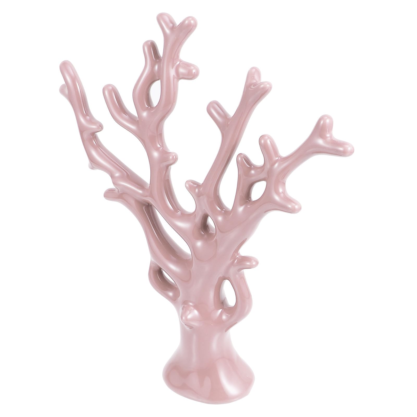 BESPORTBLE 2 Piezas Estatua de Cerámica Árbol Moderna, Adorno Decorativo