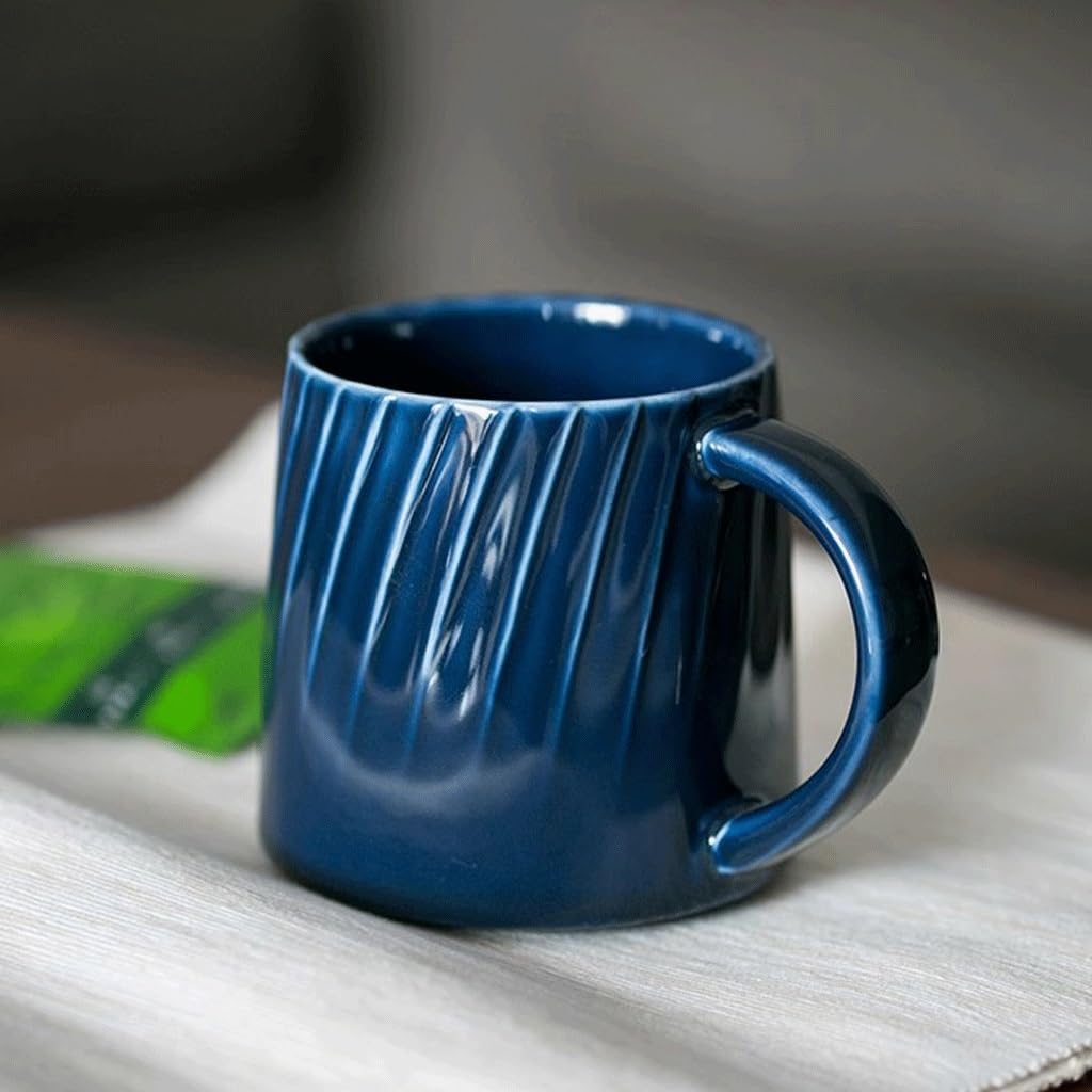 Tazas Cafe Taza De Café Cerámica Esmaltada Color Gran Capacidad Mug Cups(E)
