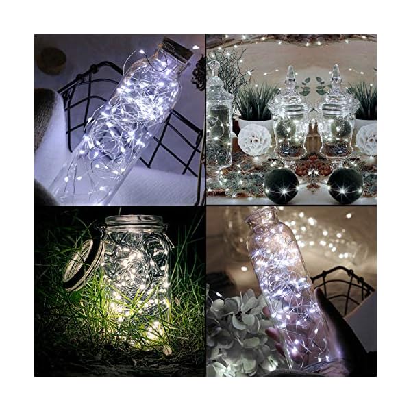 Tingmiao led starry string lights, fairy lights battery operated copper wire lights for diy christmas decoration costume wedding - image 6