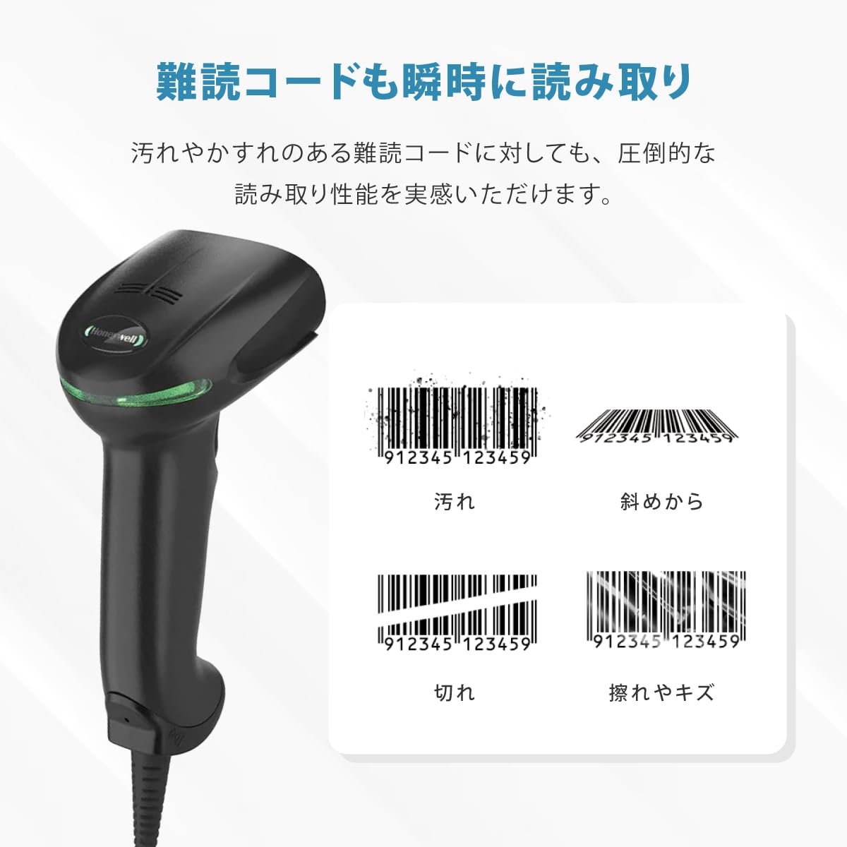 Honeywell 1950GHD-1USB-J バーコードリーダー Honeywell ハイパフォーマンス2次元スキャナ Xenon XP 1950GHD