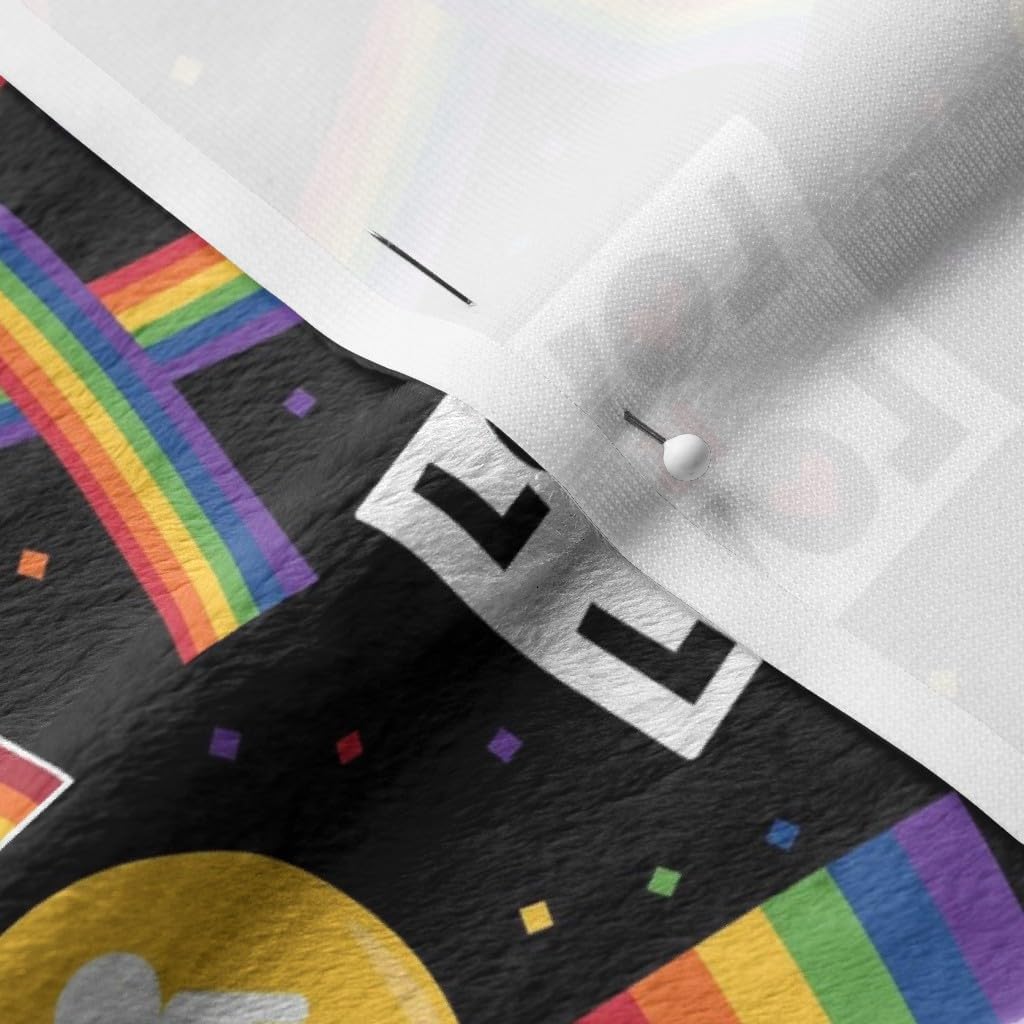 Spoonflower Fabric - Pride Love Rainbow Gay Printed on Minky Fabric by The Yard - Sewing Baby Blankets Quilt Backing Plush