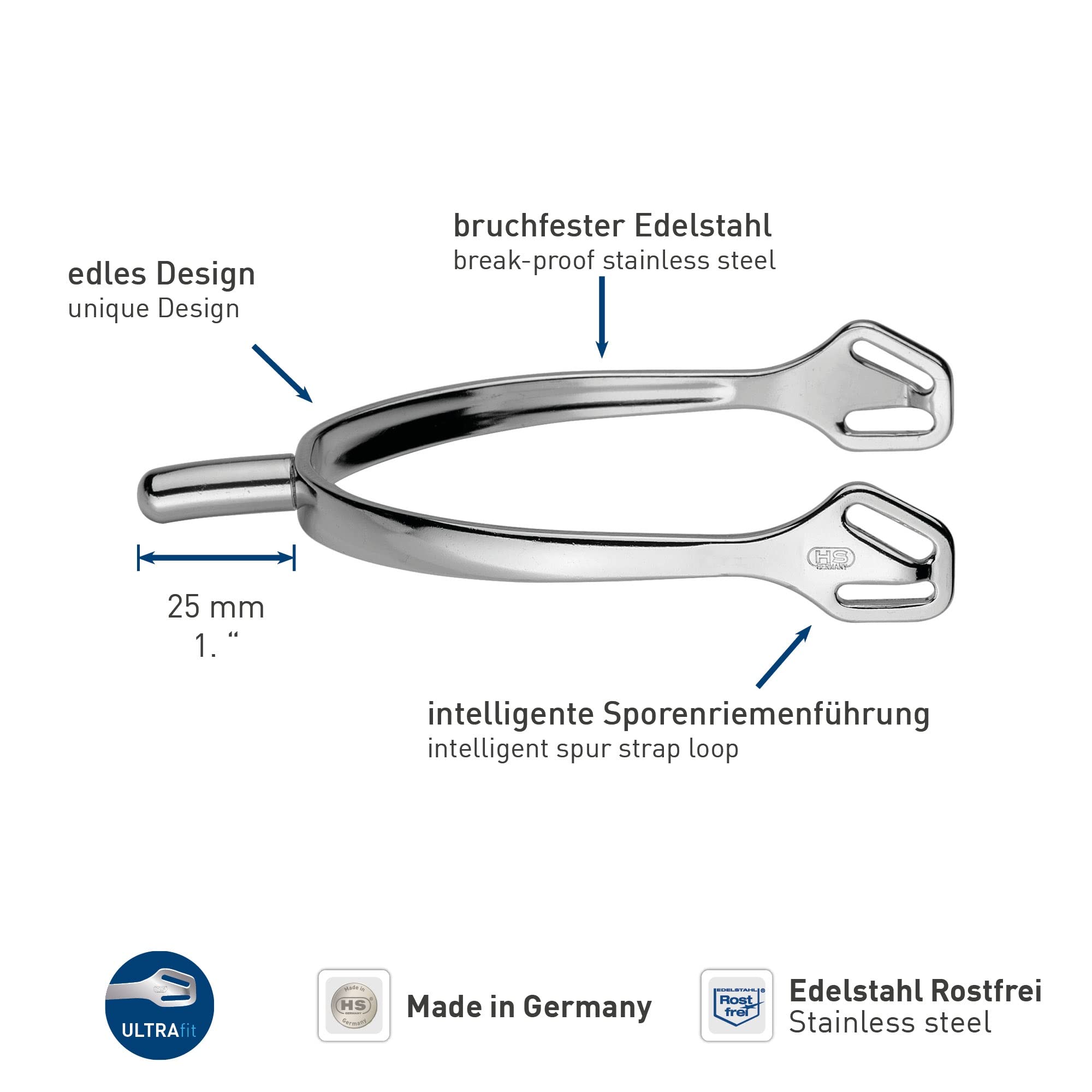 Sprenger - Stainless Steel Spurs Ultra Fit