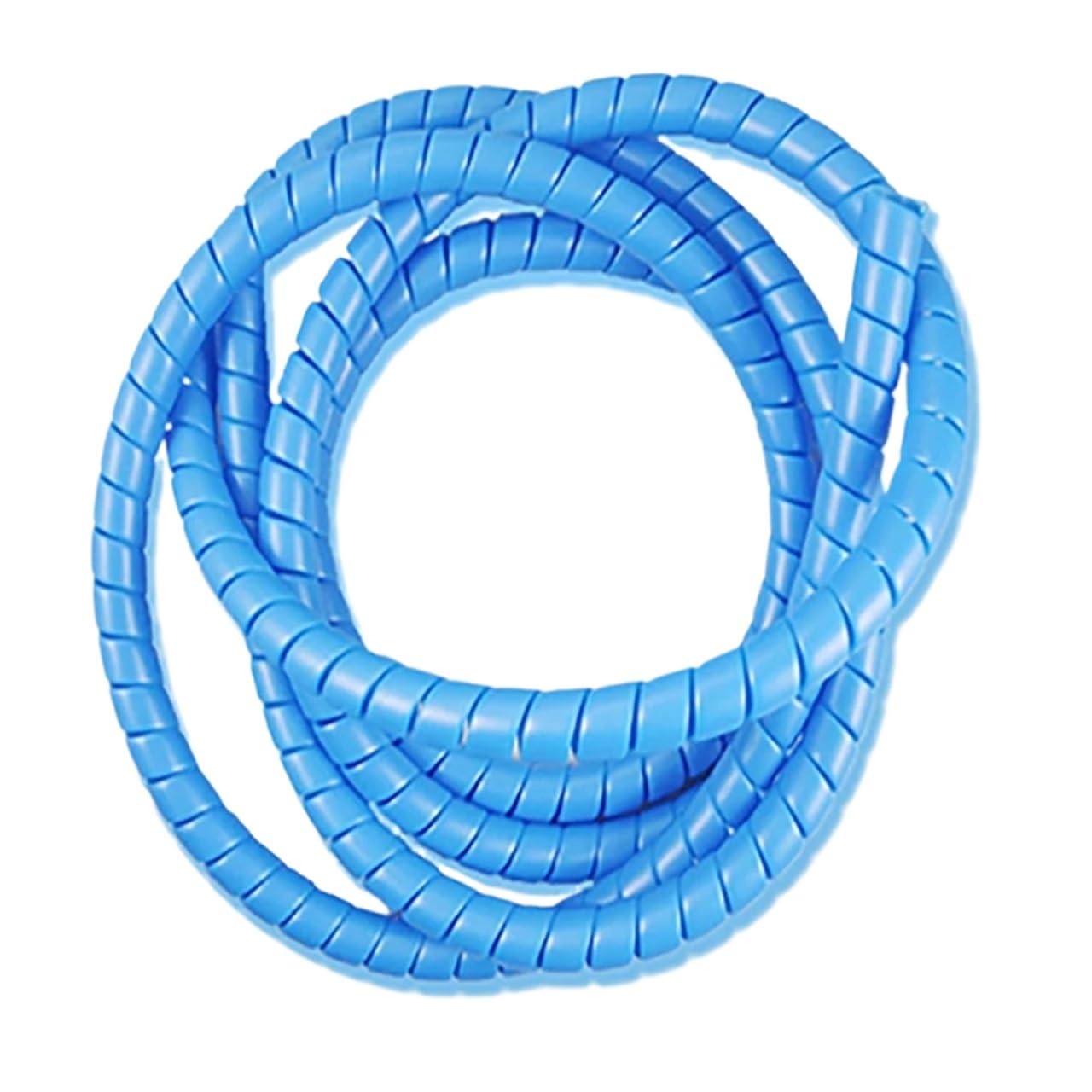 Spiral Wrap 2 Meter Pipe Wire Protective Sleeve 8mm 10mm 12mm 14mm 16mm Spiral Wrap Sleeving Tube Flame Retardant Cable Sleeves Band Winding Tubing Cover(Color:Blue,Size:10mm inside diameter) — image 1