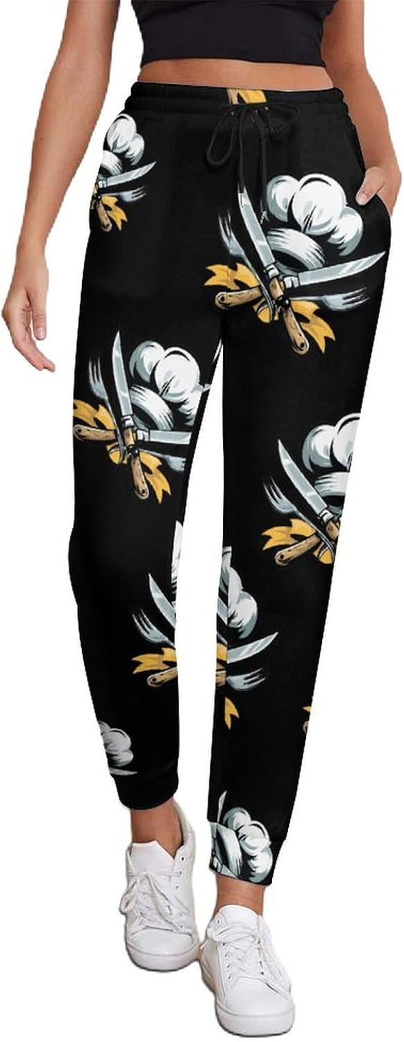 Chef Knife Womens Sweatpants Running Joggers Workout Pants with Pockets