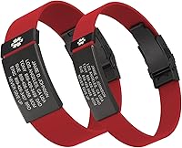 Vista 7 de ROAD iD Pulsera de identificación médica personalizada – Pulsera de identificación premium con insignia de alerta médica – Cierre de silicona