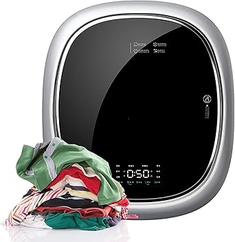 Full-Automatic Washing Machine and Spin Dryer,1450W Wall-Mounted Electric Compact Washer, 3kg Capacity Mini Underwear Washer, High Temperature Boiling Wash, for Apartment, Home, Dorm