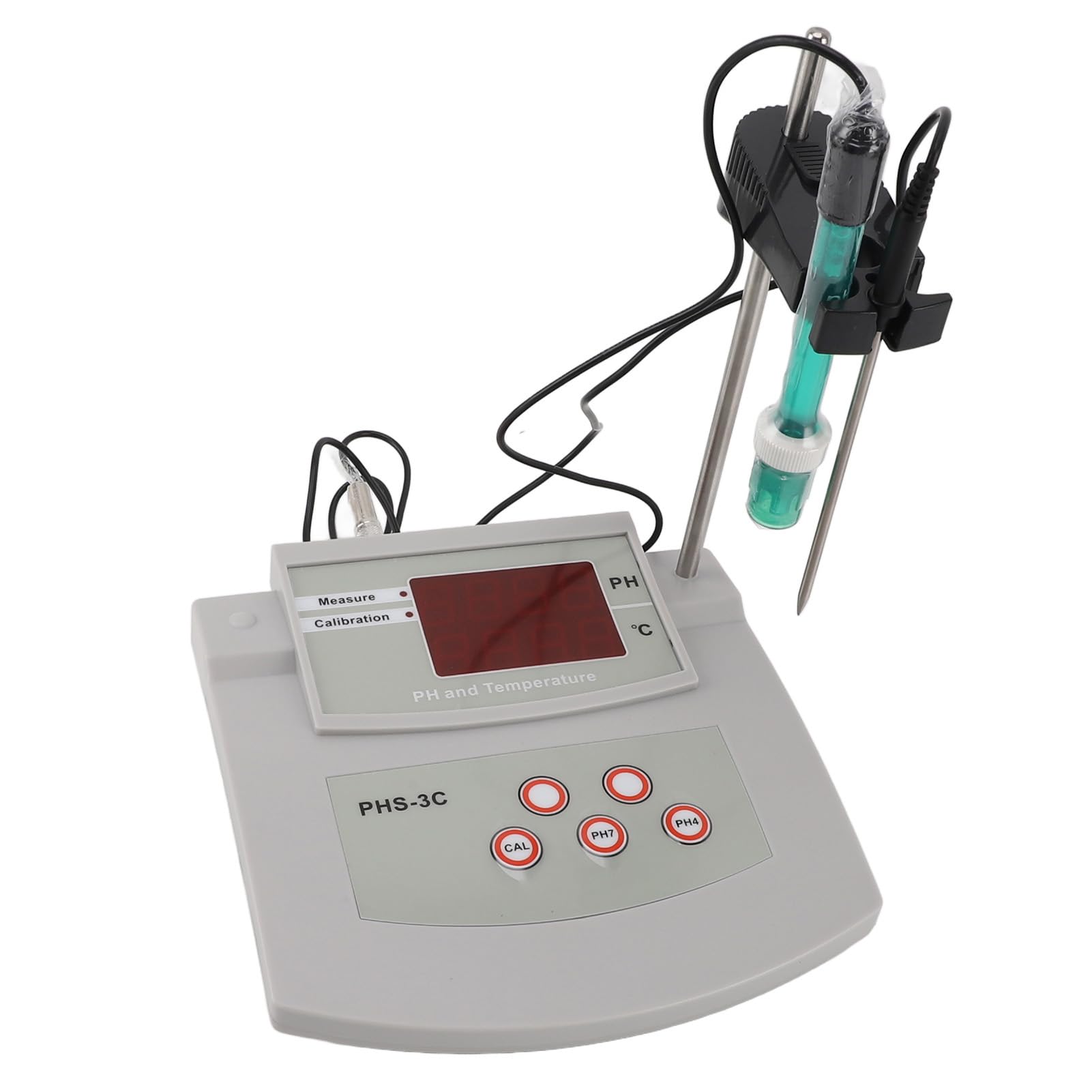 PH-mètre de Paillasse, PH-mètre de Laboratoire D'étalonnage Automatique PH-mètre de qualité Laboratoire Scientifique pour L'eau, le Vin, la Bière et L'eau (Prise UE 230V)
