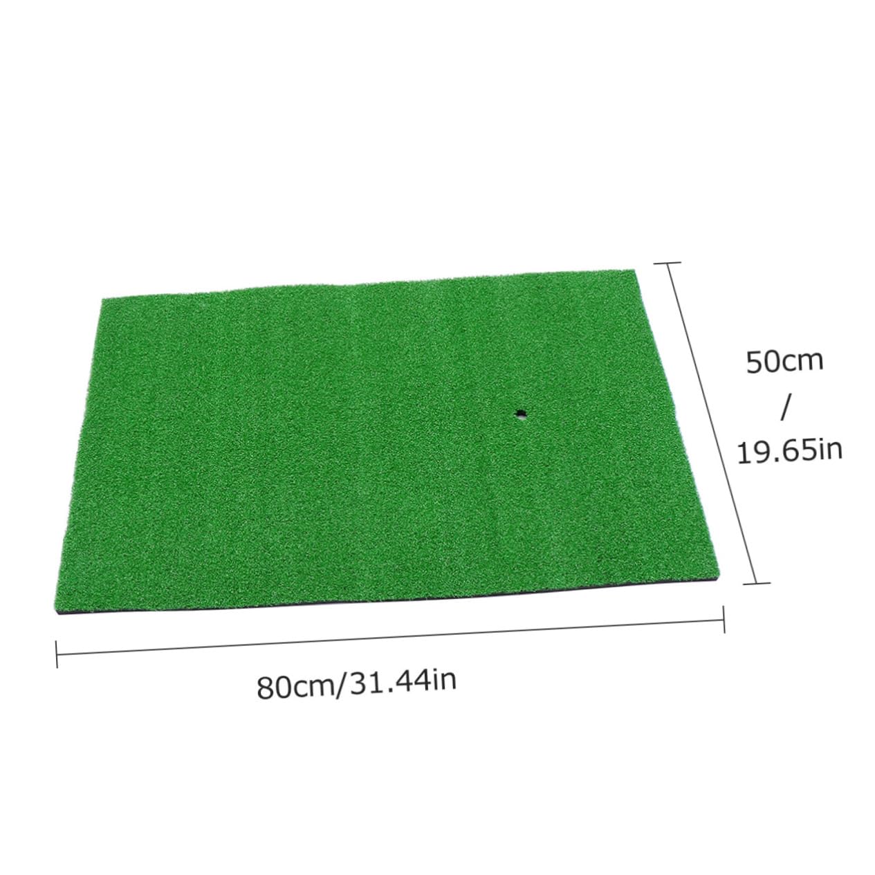 POPETPOP Portable Golf Hitting Mat Training Pad with Realistic Grass Surface Practical Golf Practice Aid for Drives Shots Game