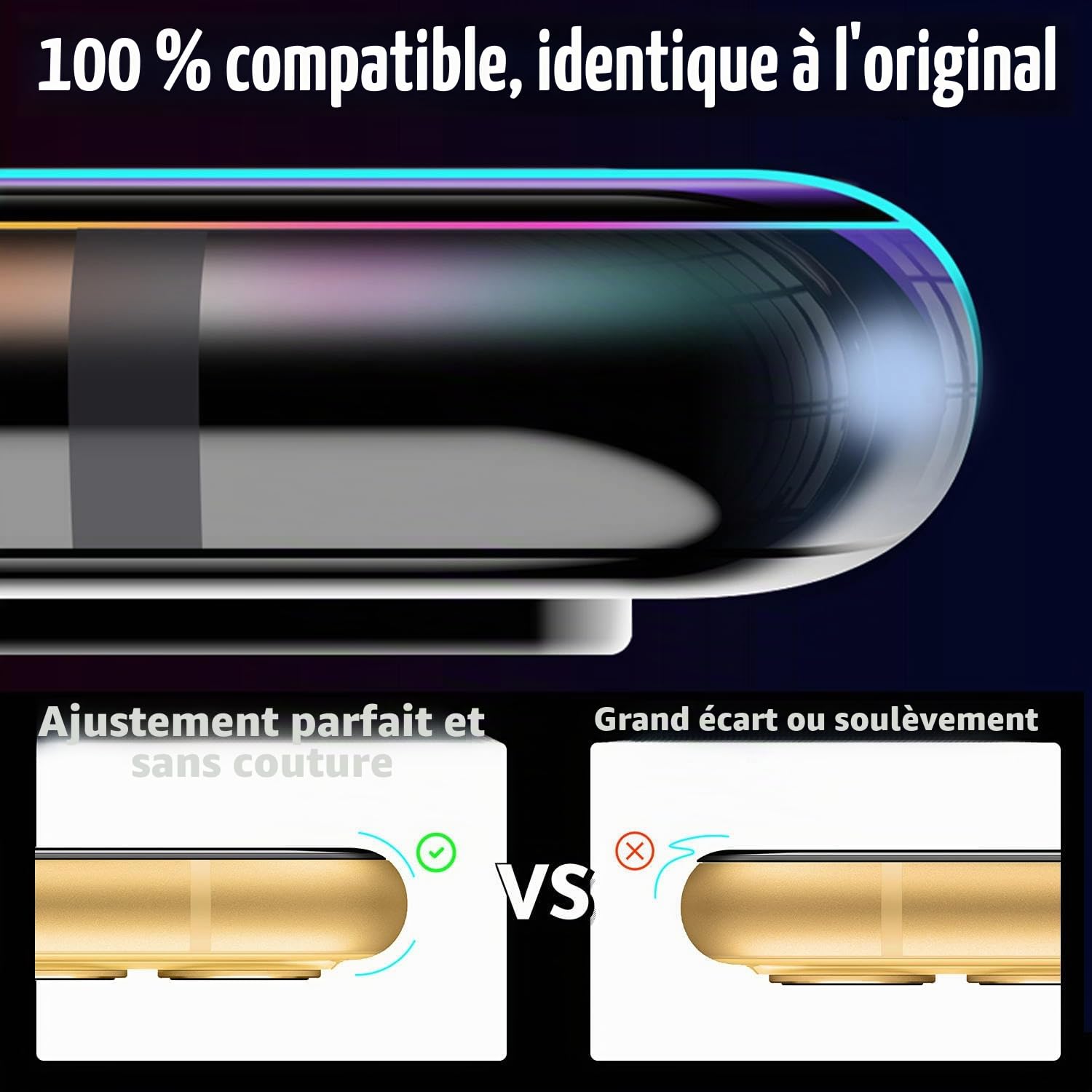 LUVSS Vitre Arrière pour Samsung Galaxy S23 Ultra SM-S918B/DS Noir Coque Cache Batterie avec Lentille de Caméra, Adhésifs, Kit Outils, Guide De Réparation