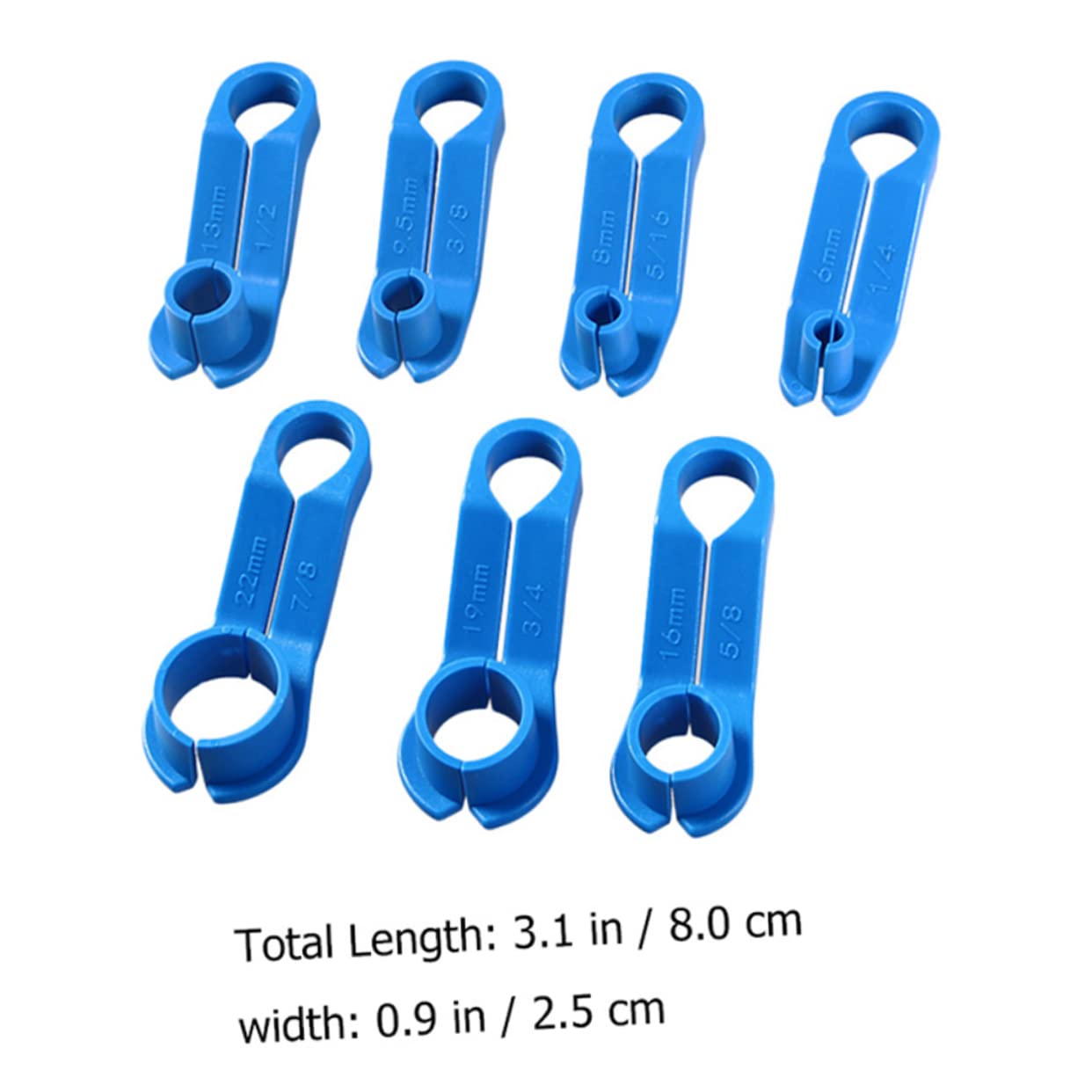 SOESFOUFU 7Pcs Fuel Line Disconnect Tool Kit Versatile Remover for Quick Disconnect Couplings for Automotive Repairs and Maintenance Angled Handles for Tight Spaces