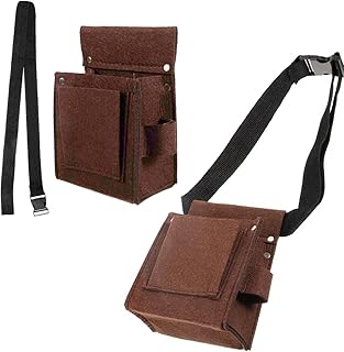 2 Pack Game Cosplay Waist Bag Cosplay Costumes Tool Belt Pouch Purse for Identity V Gardener Emma Woods Uniform Renaissance Costume LARP Cosplay Carpenter Farmer Halloween Carnival Party