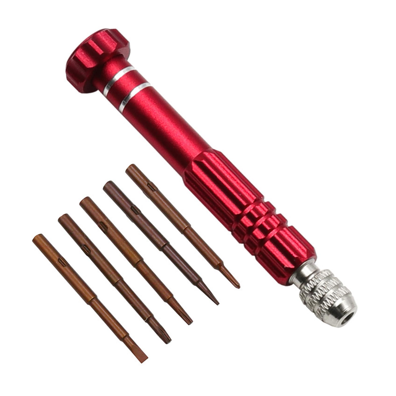 Portable 5 in 1 Multiple Tool Screwdriver Disassembly Kits with Interchangeabled Heads for DIYer Enthusiasts & Craftsmen Screwdriver