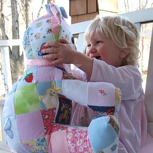 Miniatura 5 de Juego de 10 plantillas de oso de memoria, plantilla de patrón de costura de oso de memoria acrílica con instrucciones (idioma español no