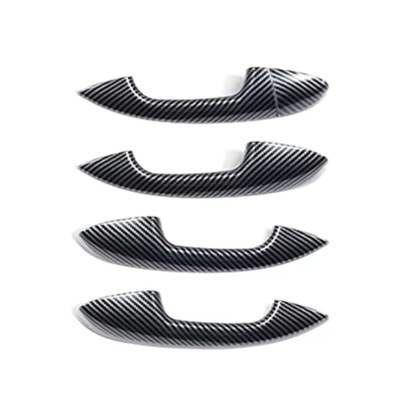 Rcuihgfb Carbon Style Lhd Door Handle Shell Compatible With Benz For W247 2020-2024 For W205 2015-2021 Car Door Handle Cover Trim Set Accessories(Carbon Style Lhd)