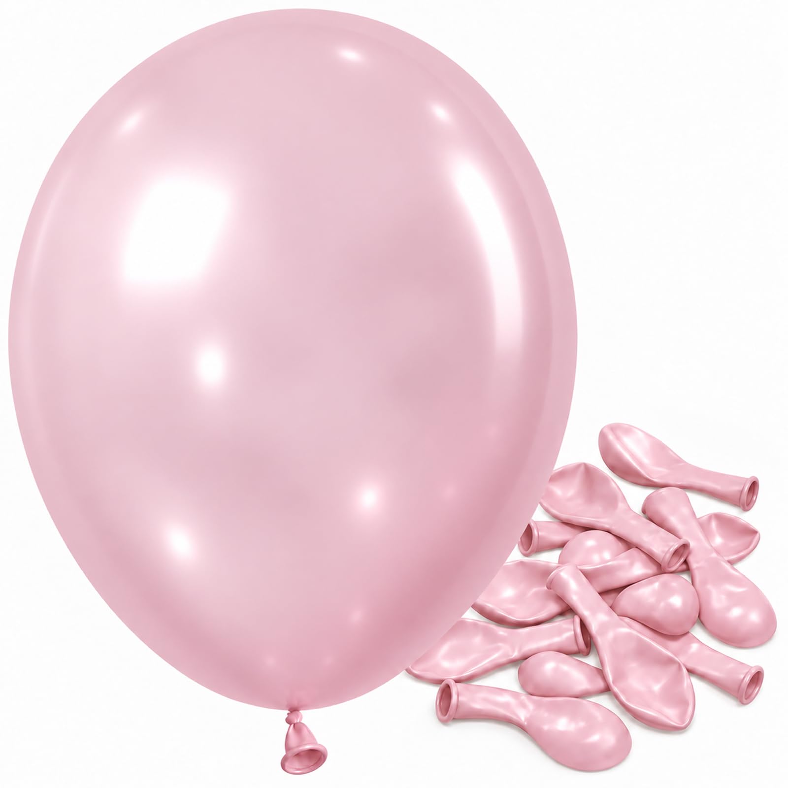 Jobkoo Dusty Pink Balloons 5 Inch, Mini Small Vintage Blush Pink Balloon โ image 1