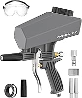 InoKraft Leak-Proof Portable Sand Blaster Gun Kit for 60-120 PSI Compressors - Mini Sandblaster for Rust Paint Removal Aluminum Oxide Sand Soda