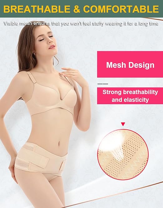 Soporte Lumbar para Mujer Ajustable Cinturón Alivio Dolor Espalda miniatura 3