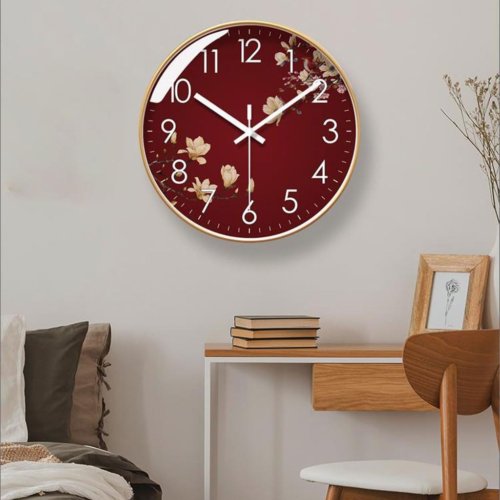 Orologio da parete Orologio da parete for soggiorno Orologio da parete Orologio da parete Orologio da parete in stile cinese Orologio al quarzo creativo silenzioso Reloj De Pared(B)