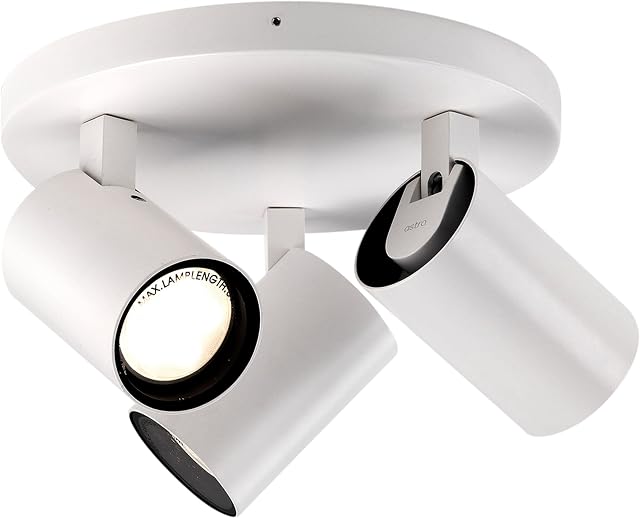 Astro Aqua Triple Round Matt White Spotlight LED GU10 1393002, 3 lights