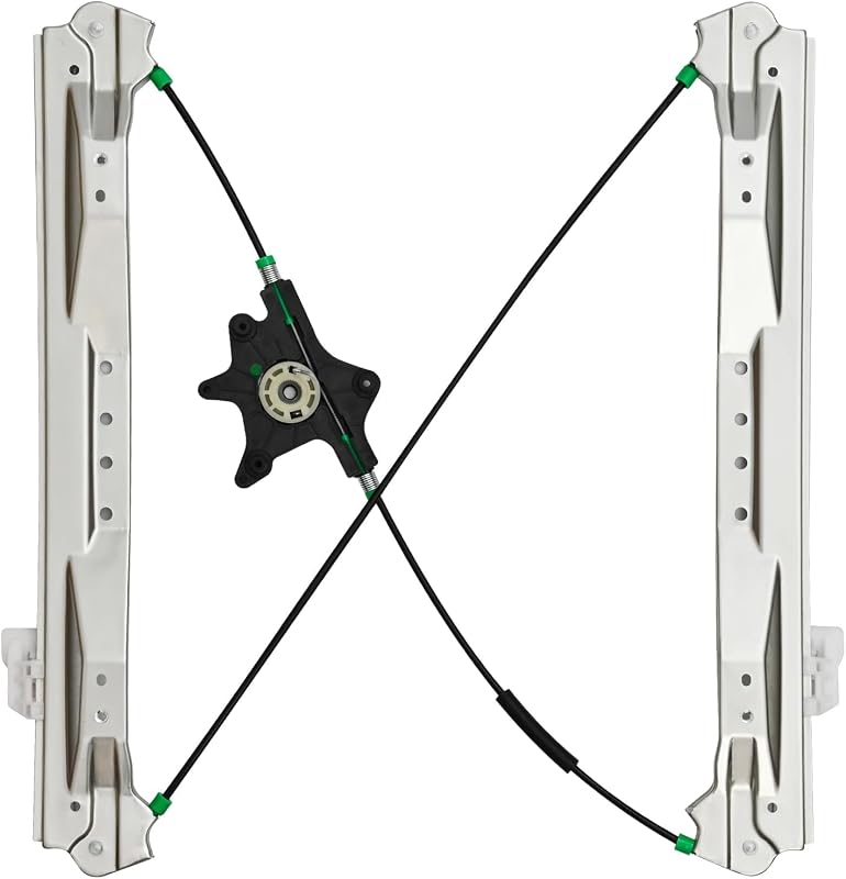 Máquina de vidro elétrica dianteira esquerda PZ sem motor para Chrysler Town & Country, Dodge Grand Caravan, Ram C/V e Volkswagen Routan – WR-L-13