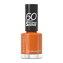RIMMEL 60 Seconds Super Shine Smalto, Smalto asciugatura rapida, Colore vibrante, A lunga tenuta, 8 m, 151 Tan Lines Good Times