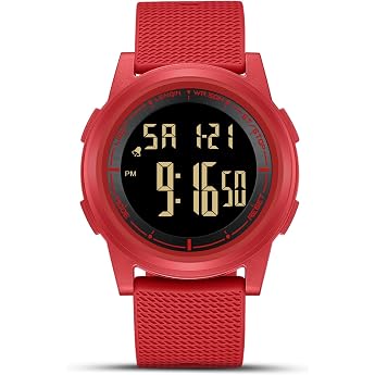 HANPOSH Mens Digital Sports Watch 3ATM Waterproof Sports Watch