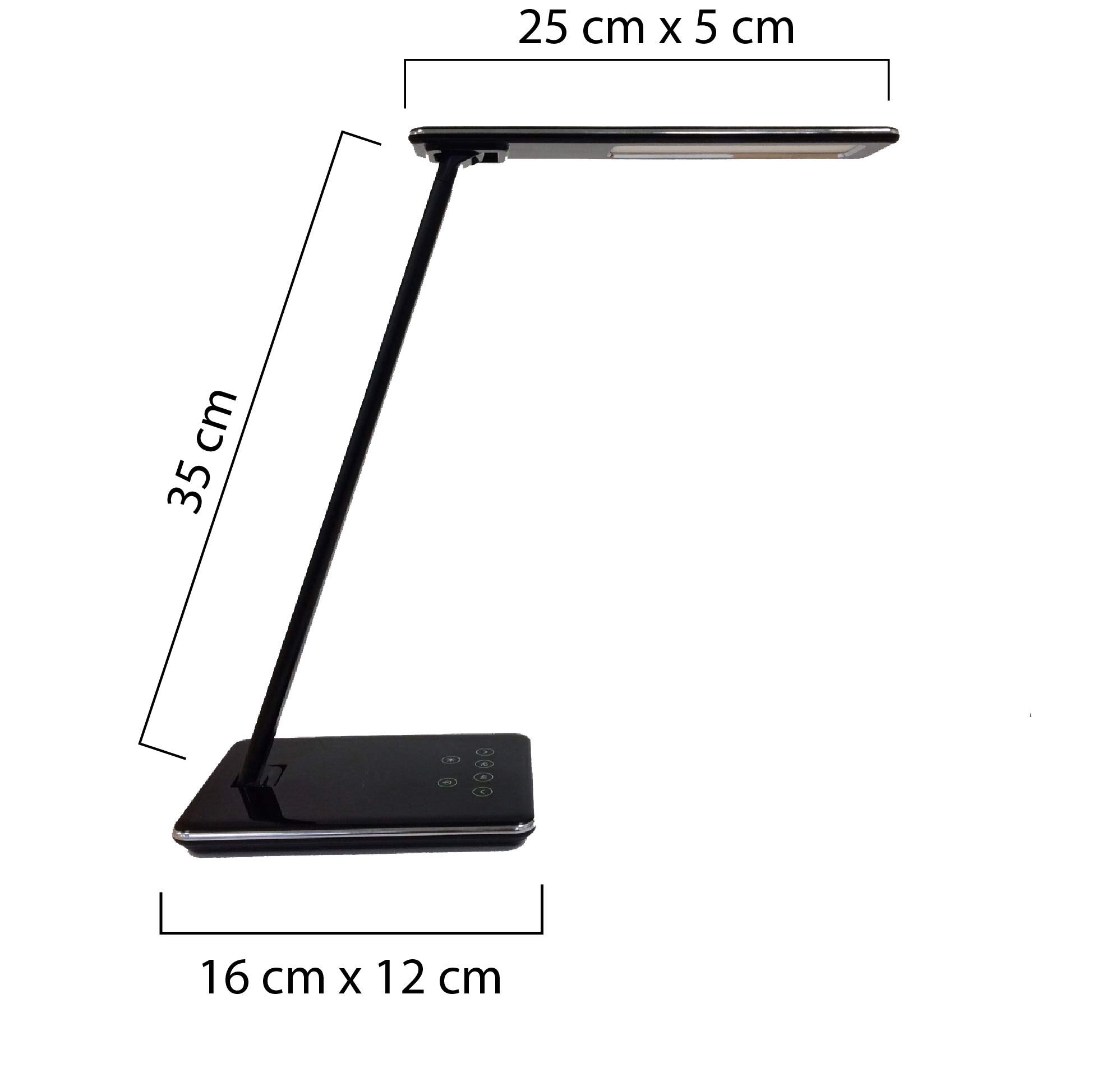 Unilux LED Schreibtischlampe Linka, dimmbar, schwarz