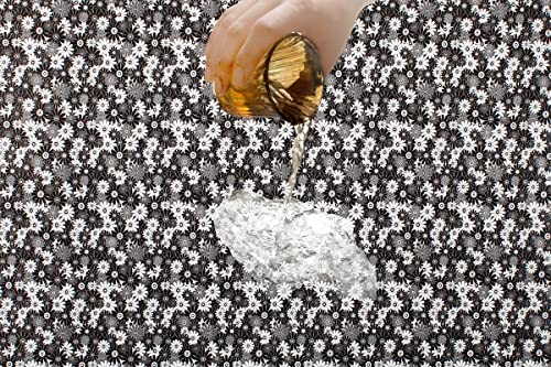 Image of The Furnishing Tree PVC Waterproof Microwave Oven Cover Compatible for Morphy Richards 20 L Grill 20MBG Floral Pattern Grey White