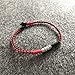 LADY Wan 1 Pcs Tibetan Lucky Rope Handmade Knots Bracelet/Anklet with 925 Silver Bead for Men or Women