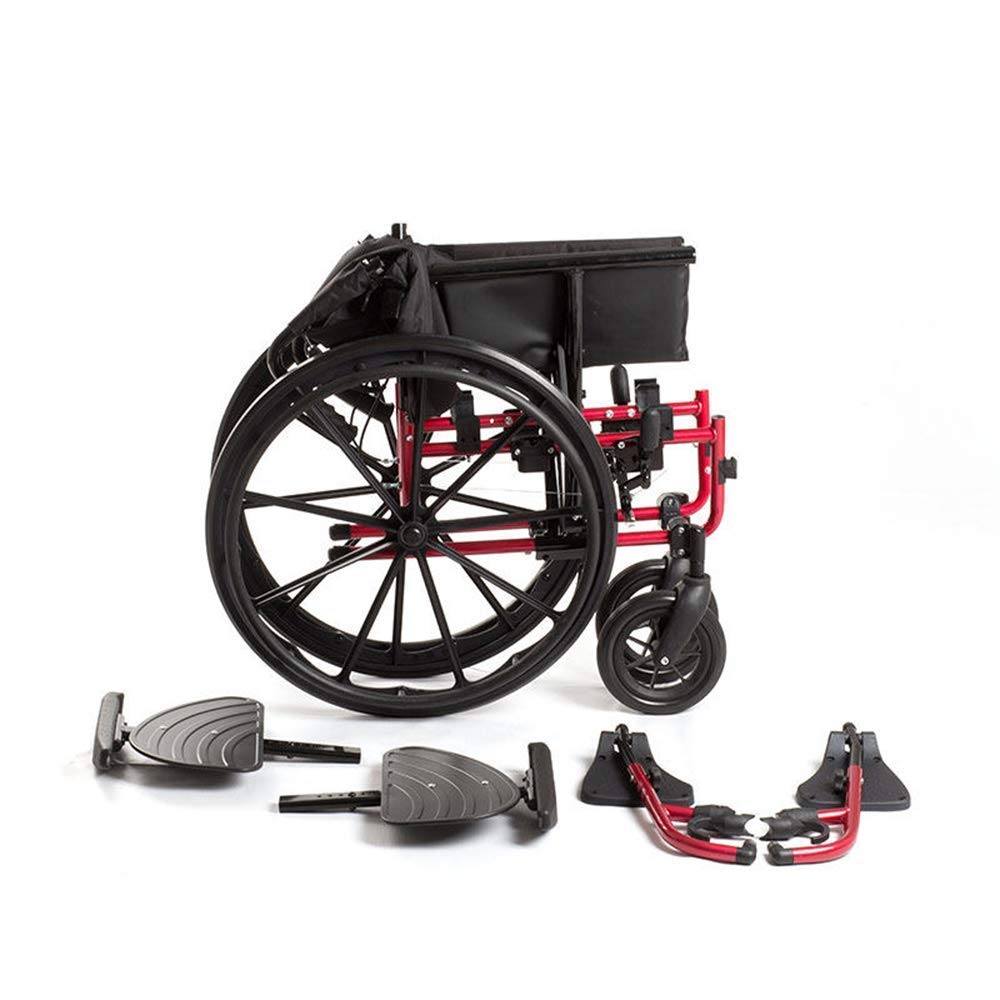 Wózek Inwalidzki Krzesło Rehabilitacyjne, Wózek Inwalidzki, Sportowe Wózki Inwalidzkie 15 Kg Ergonomiczny Przenośny Składany Wygodny Podłokietnik Oparcie Siedzisko