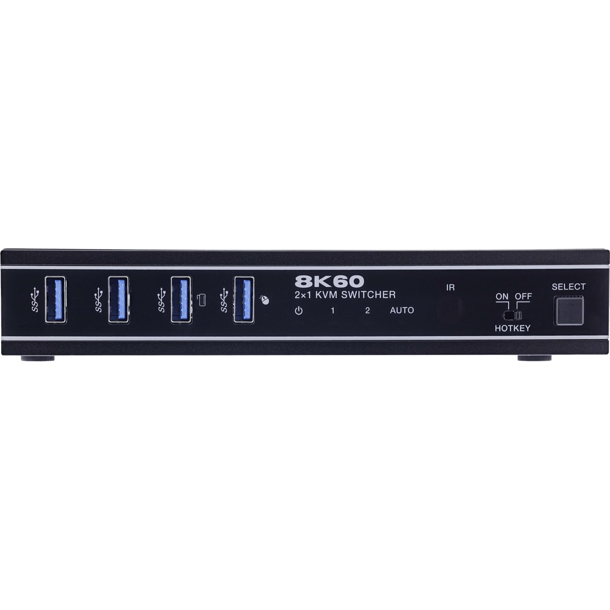 InLine KVM 57885C - Conmutador HDMI 2.1, 8K @ 60 Hz, USB 3.2, HDR10+, Dolby Atmos, control IR y teclas de acceso rápido, RS-232, conmutador HDMI para 2 PC