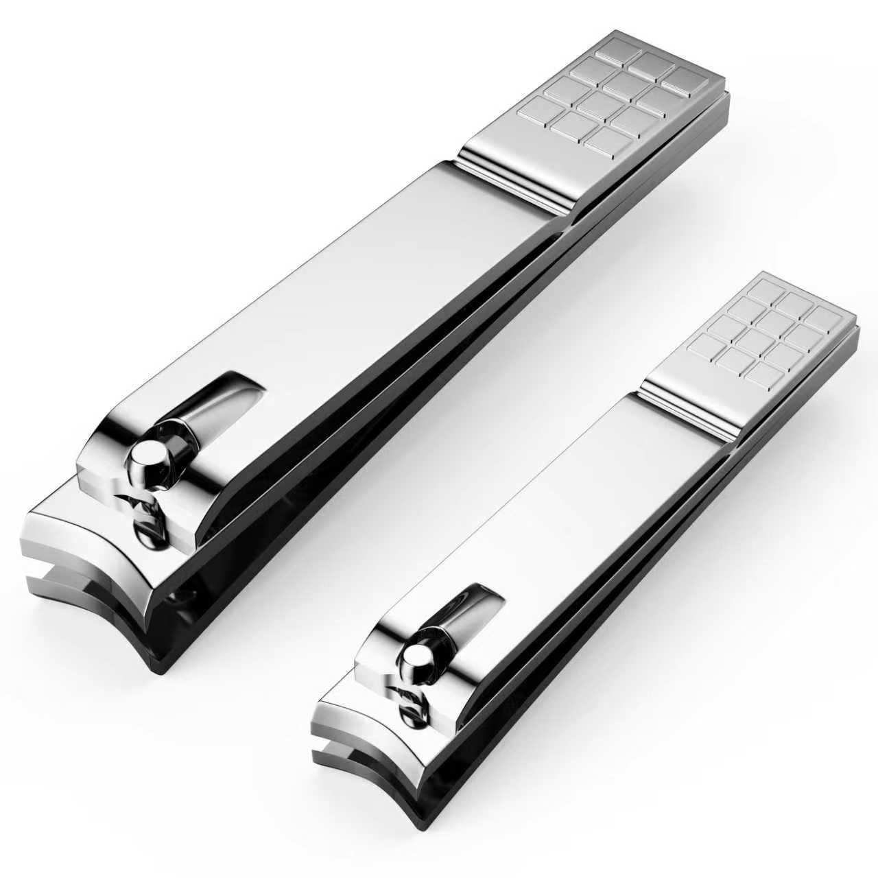 Nail Clippers Set - Toenail Clippers Fingernail Clipper Combo Dual-Size Stainless Steel Nail Cutters for Home Travel Anti-Slip