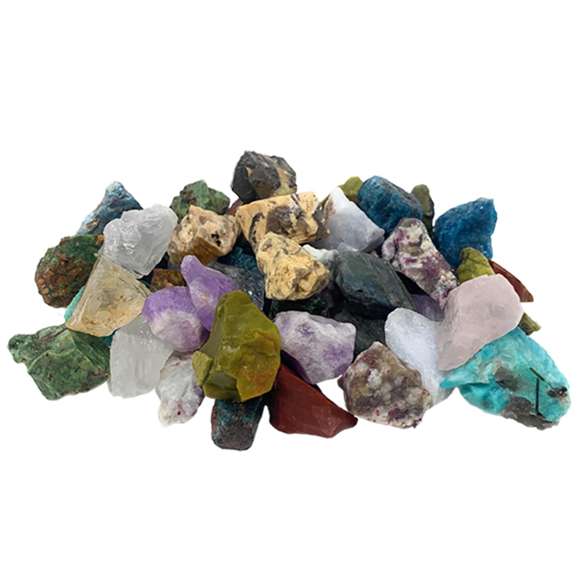 3 Lbs Of Bulk Rough Madagascar Stone Mix - Large Natural Rough Stone and Crystals for Tumbling