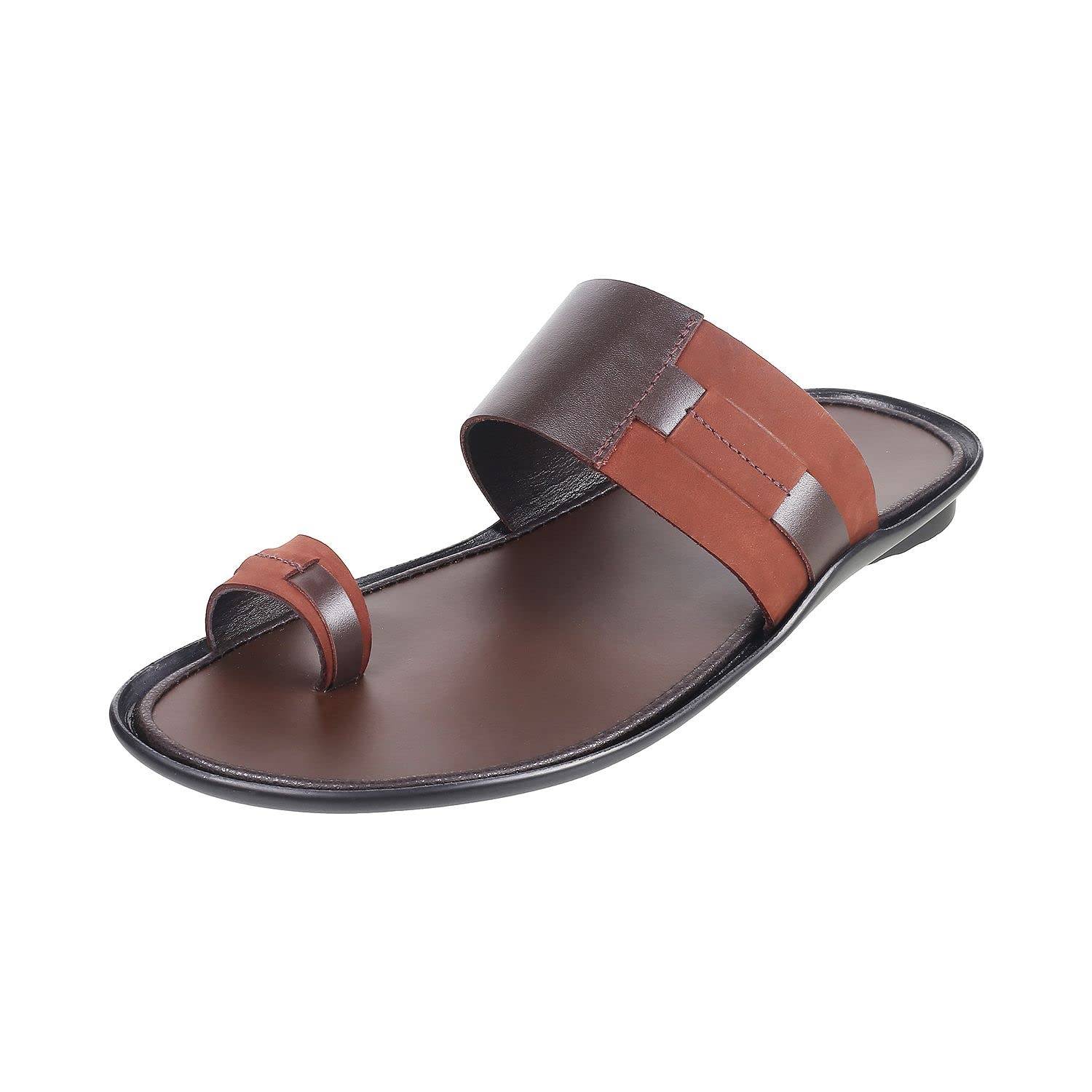 Mochi Mens Leather Brown Slippers (Size (7 UK (41 EU)) (B0BBLXPCQ2) Amazon Price History, Amazon Price Tracker