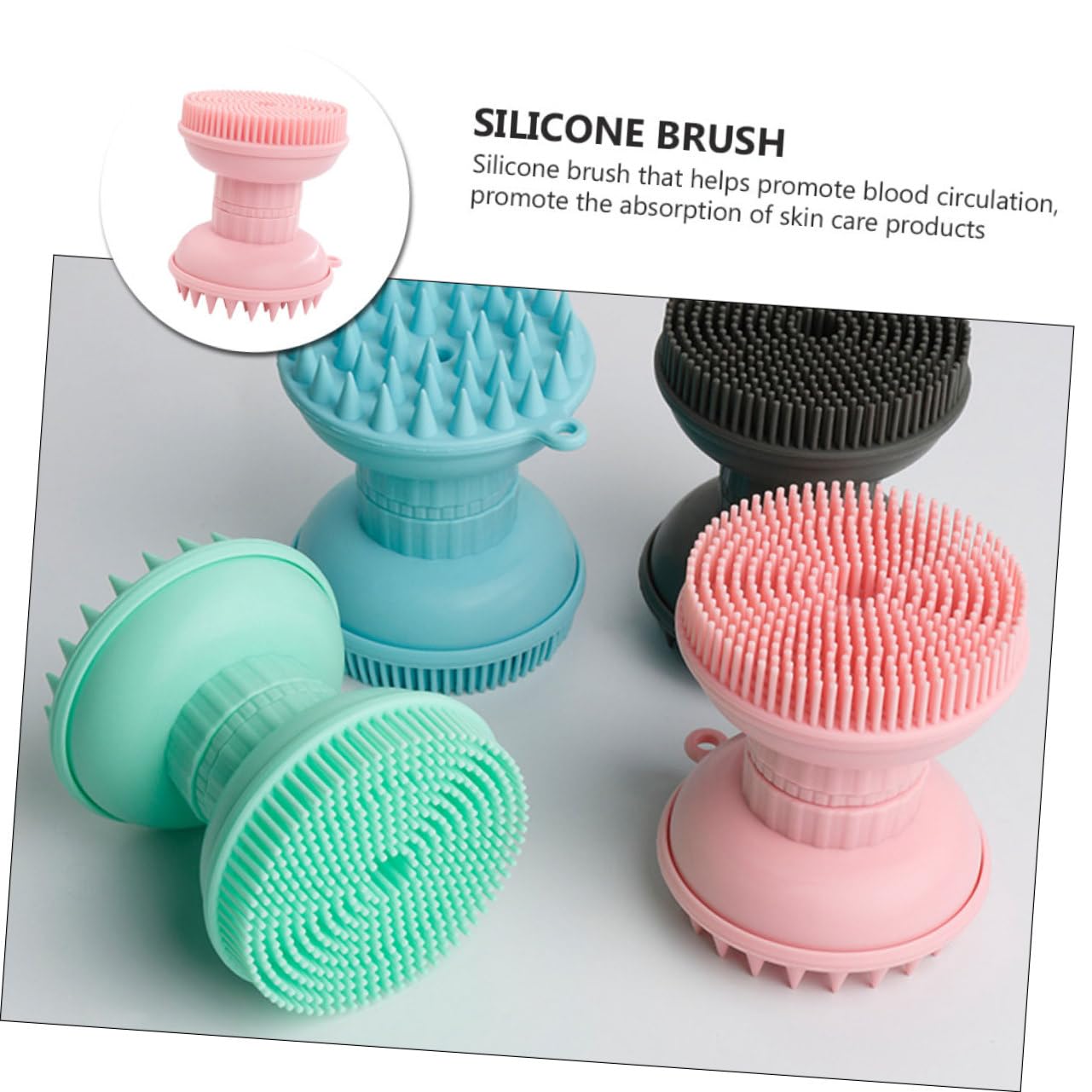 Healeved 3stücke Silikon Gesichtsreinigungsbürste Manuelle Massagebürste Für Gesichtsreinigung Und Hautpflege Doppelseitige Anwendung Geeignet Für Dusche Und Make-up