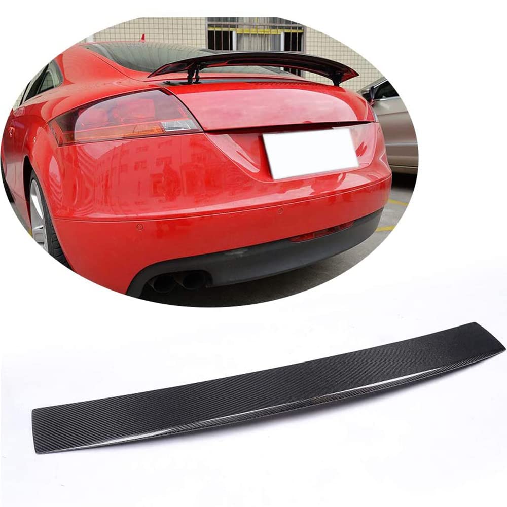 TGFOF Carbon Fiber Rear Trunk Spoiler Fits for Audi MK2 TT 8J TTS Quattro Coupe 2-Door 2008-2014 Factory Outlet CF Rear Boot Lid Highkick Wing Lip