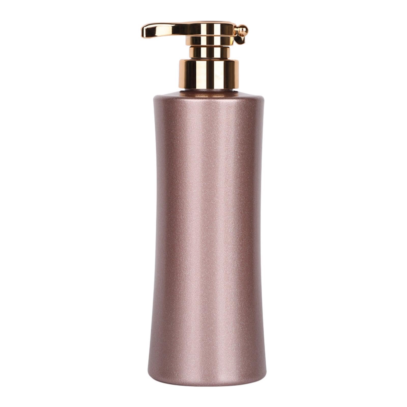 PIXZCSA Bath Lotion Dispenser Container Holder Restroom Elegant Liquid Soap Dispenser Body Wash And Shampoo Refillable Lotion Bottle Bathroom Accessories, Pink, 25.5x7.8cm
