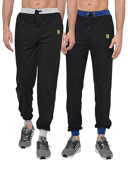 Men's Cotton Trackpants (Pack of 2)-D9BD10A-P