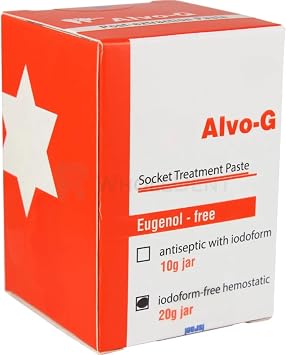 Alvo-G Socket Treatment Paste Non Iodoform 20g Bottle Dry Socket Care & Post Extraction Dressing