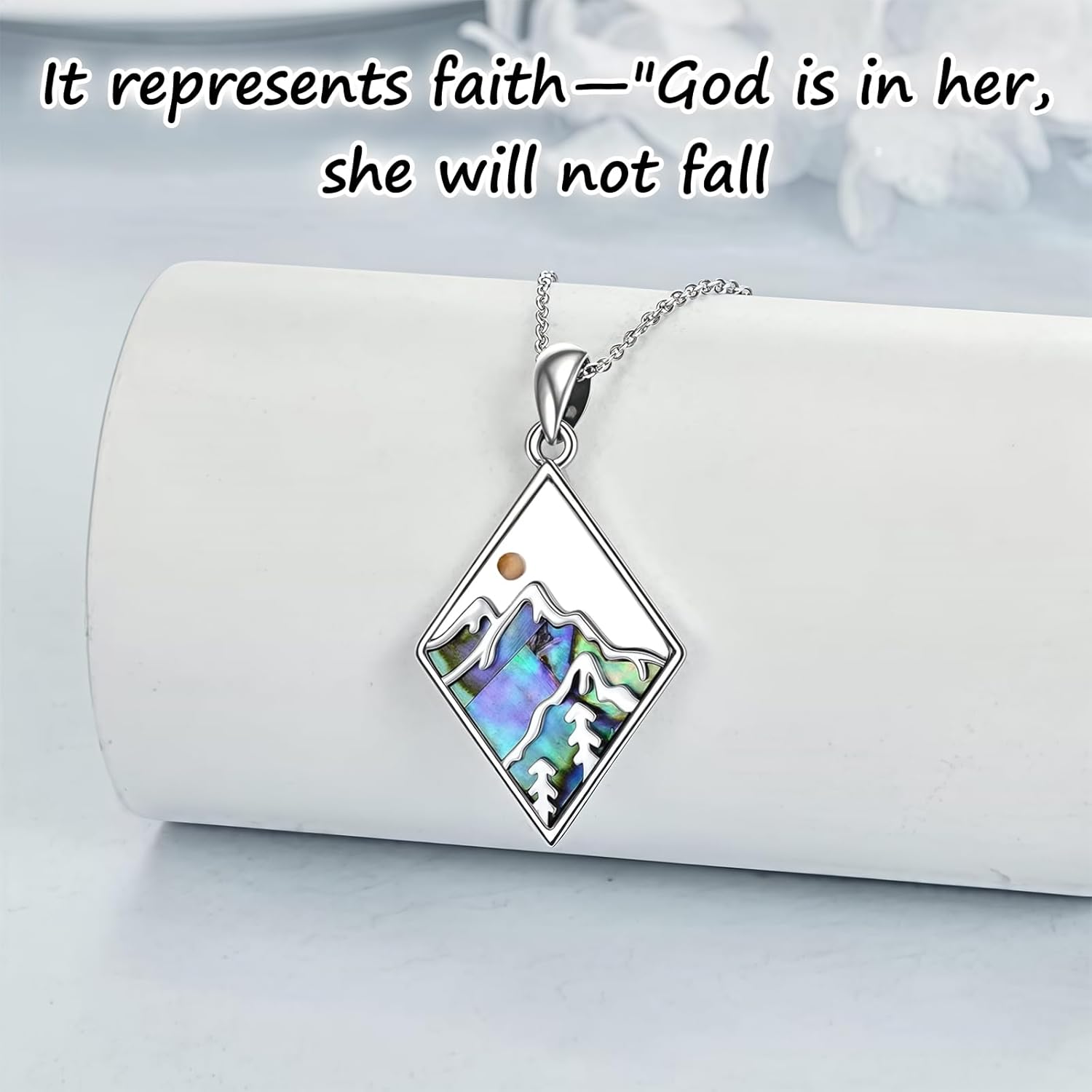 Mustard Seed Faith Necklace Silver Love Moving Mountains-Faith Necklace Inspirational Jewelry for Women - Your Faith Can Move Mountain - Image 5