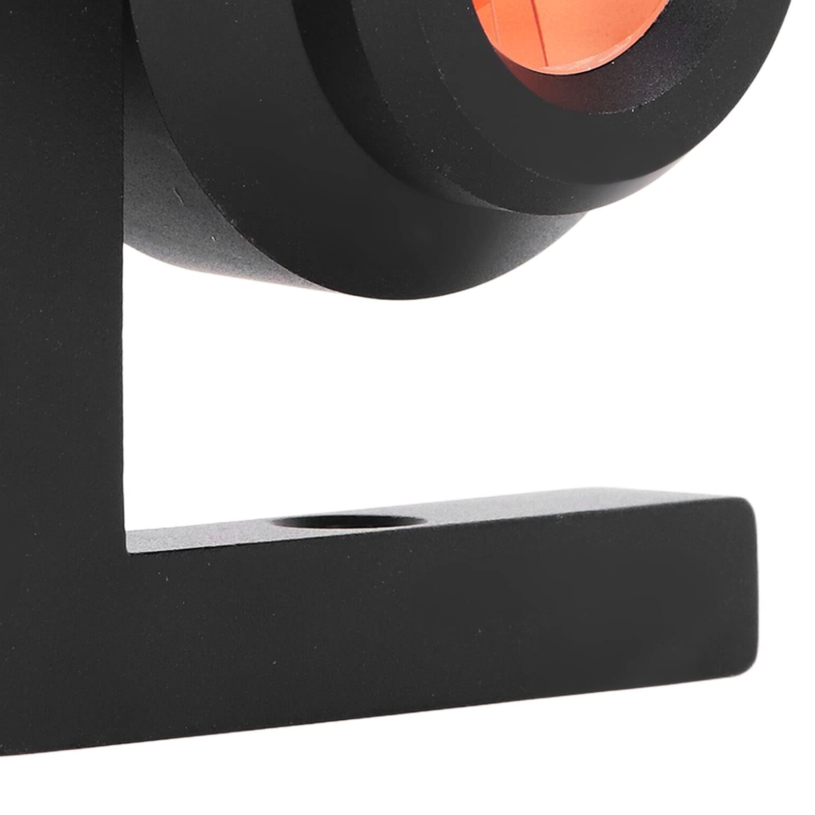 Ángulo Recto Prisma Vidrio óptico Mini Prisma con Soporte de Forma l 90 Grados Medición de Reflejo Prism para la detección de Carreteras del túnel ferroviario Negro 25.4 mm
