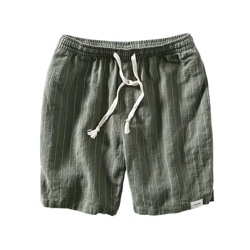 Short en lin homme grande taille vêtement d'été ample M-6XL